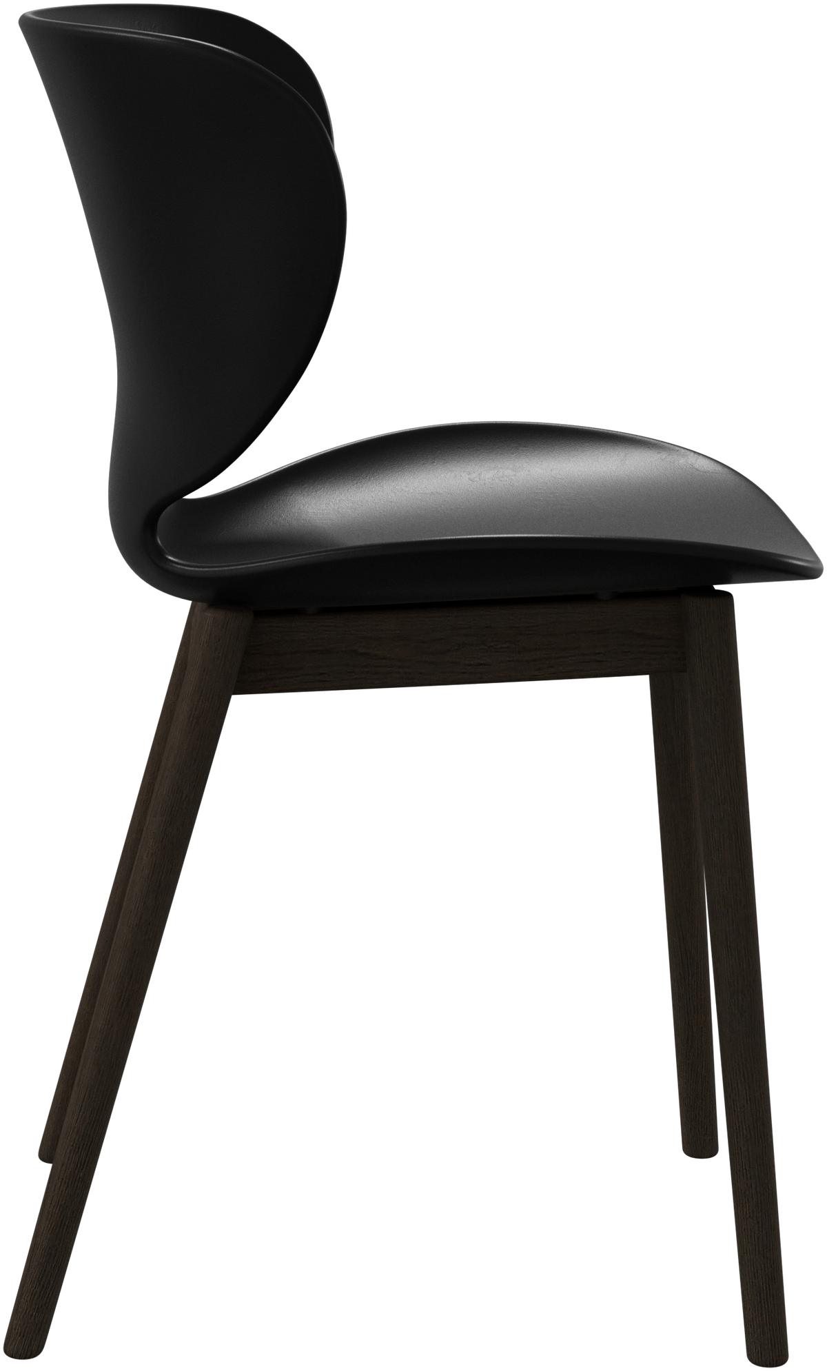 Scaun de dining BoConcept Hamilton negru, stejar închis — detaliu