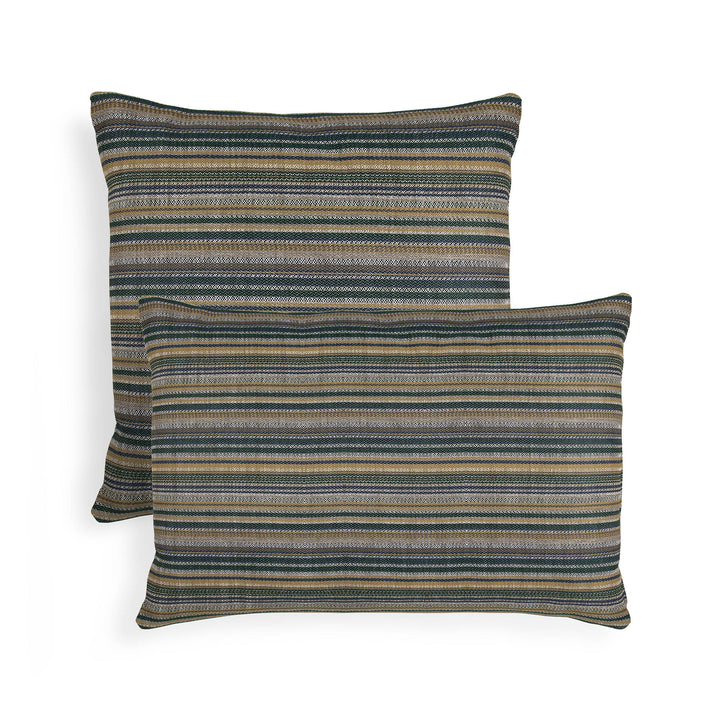 Pernă outdoor Zahara Stripes Ethnicraft în nuanță Blue — 60×40×15 cm