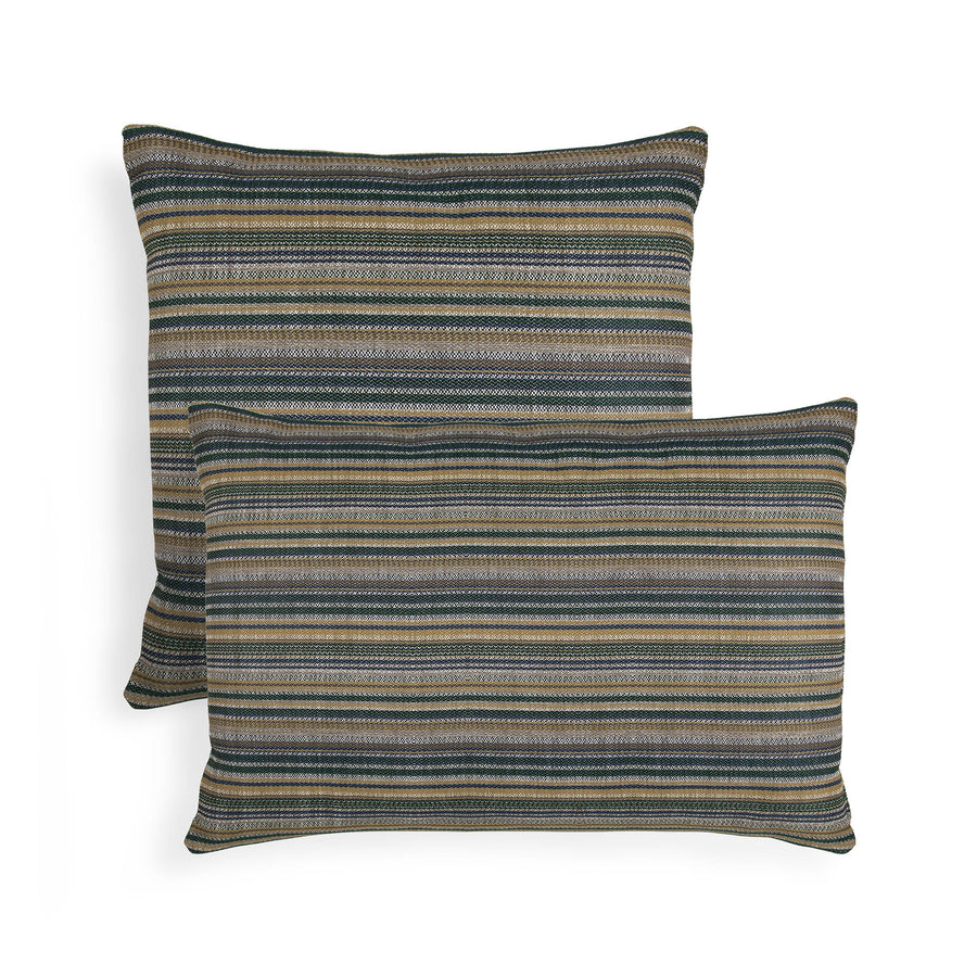 Pernă outdoor Zahara Stripes Ethnicraft în nuanță Blue — 60×40×15 cm
