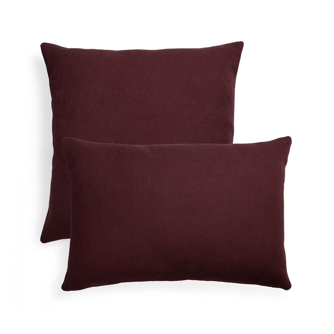 Pernă outdoor Zahara Ethnicraft în nuanță Plum — 60×40×15 cm