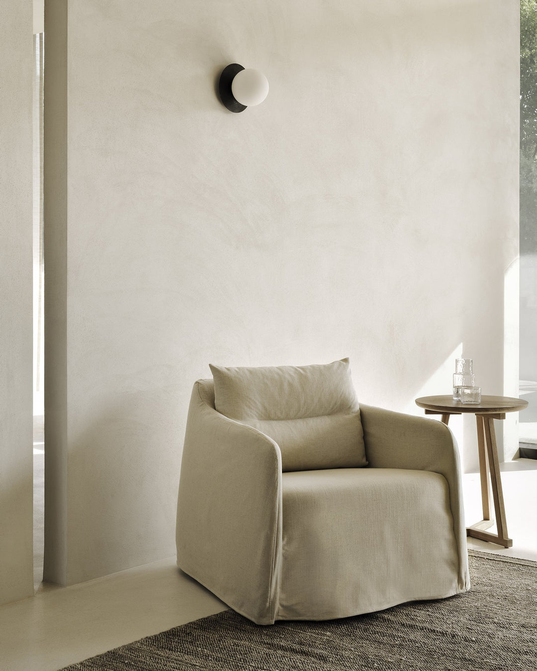 Fotoliu Weave Ethnicraft — textil Bone