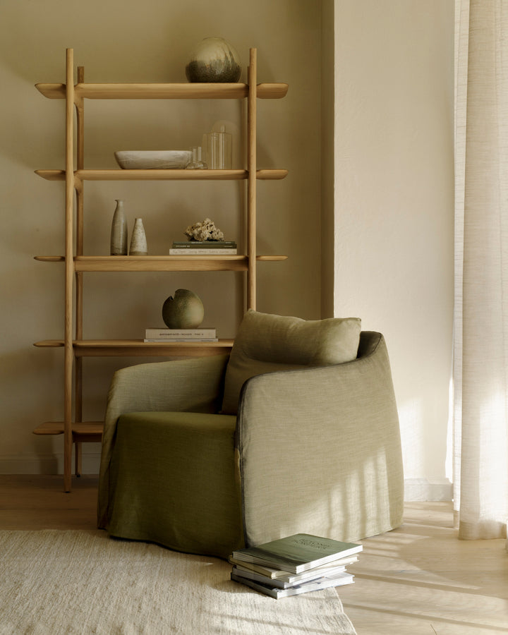 Fotoliu Weave Ethnicraft — textil Green