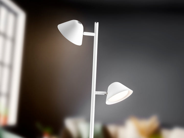 Lampadar Schuller Taros 2 lumini alb cu telecomandă