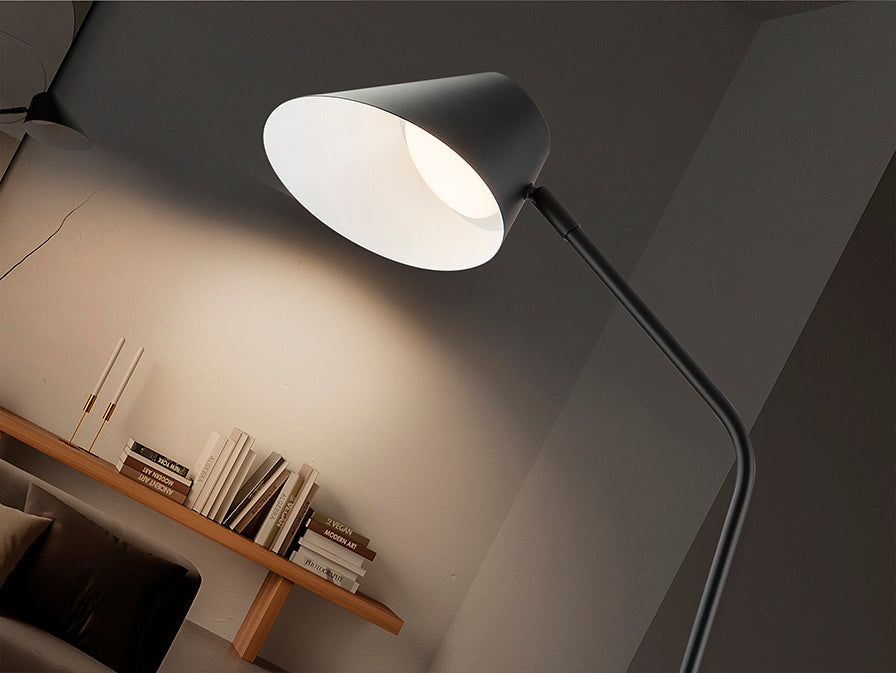 Lampadar Schuller Esino 1 lumina negru cu telecomandă