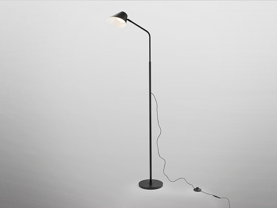 Lampadar Schuller Esino 1 lumina negru cu telecomandă