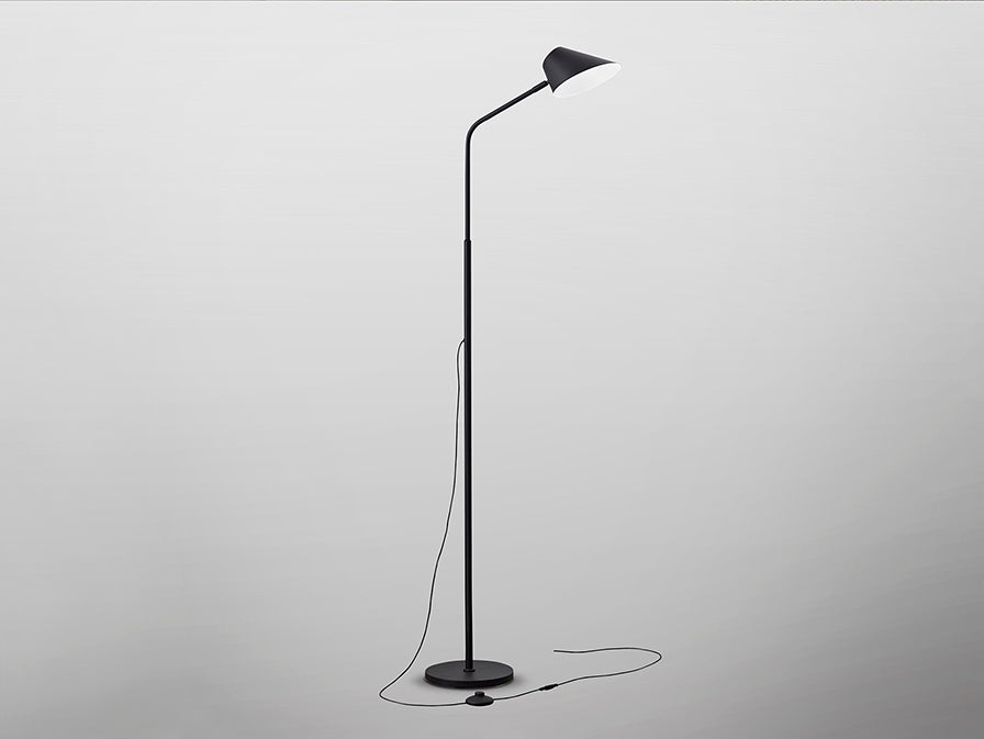 Lampadar Schuller Esino 1 lumina negru cu telecomandă