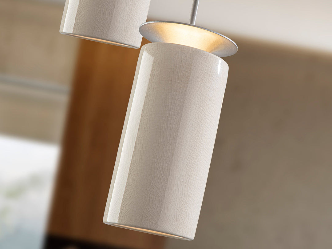 Lustra Schuller Alfara 3 lumini ceramica crem gri