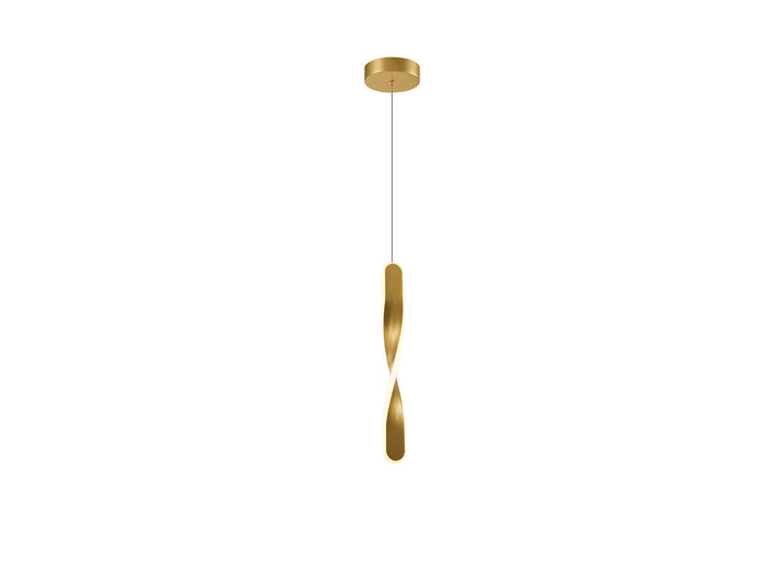 Lustra Schuller Twist 1 lumina auriu periat LED 11W