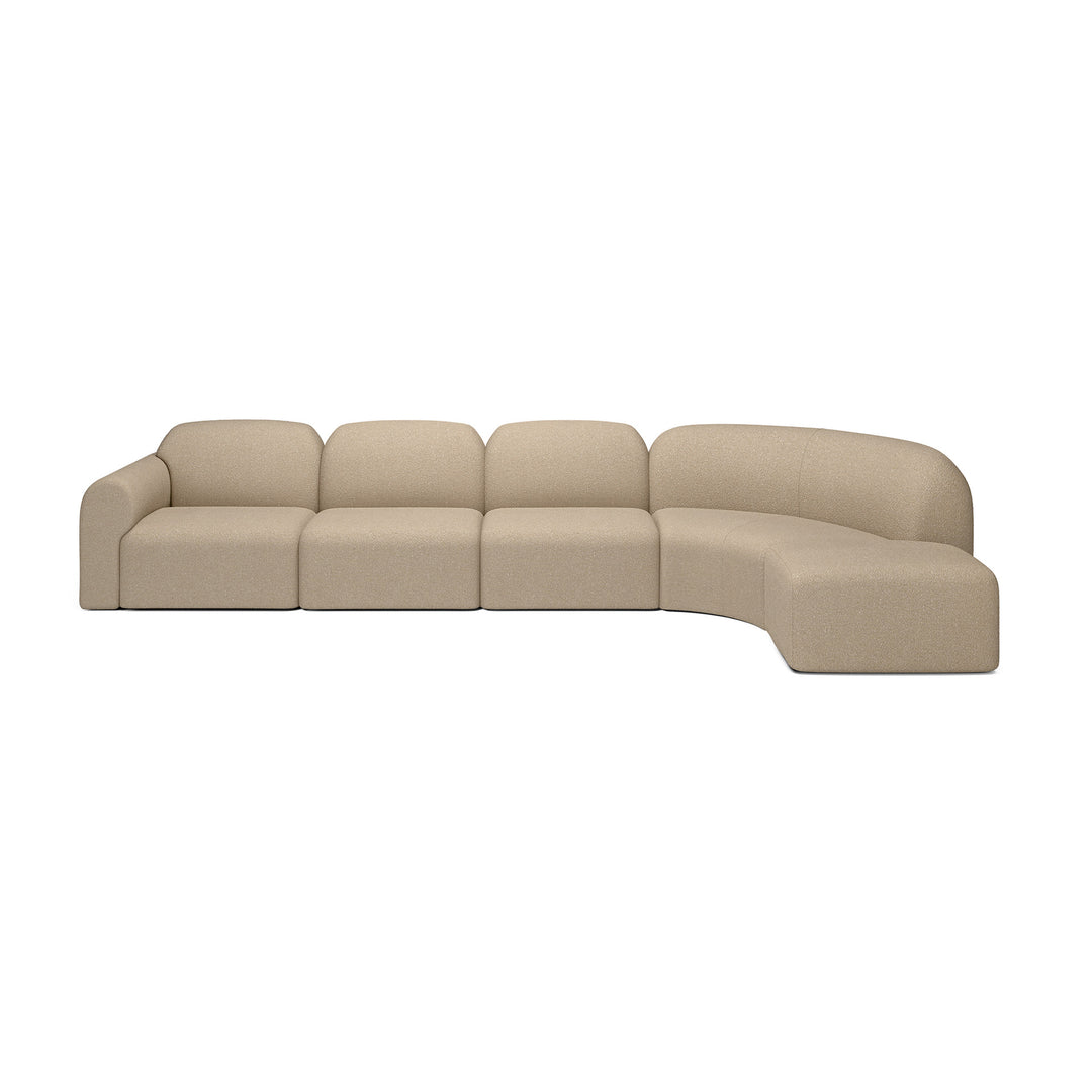 Canapea modulara Ethnicraft Bulky textil