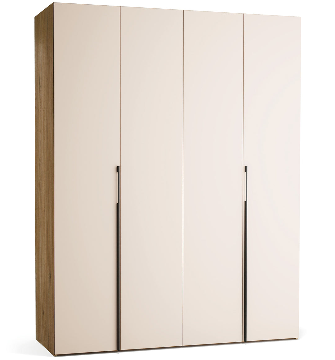 Dulap cu 4 usi bej nisip si carcasa stejar VOX Stor L 175 cm
