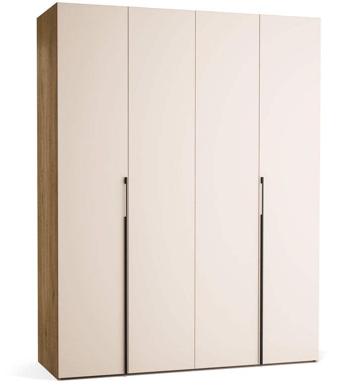 Dulap cu 4 usi bej nisip si carcasa stejar VOX Stor L 175 cm