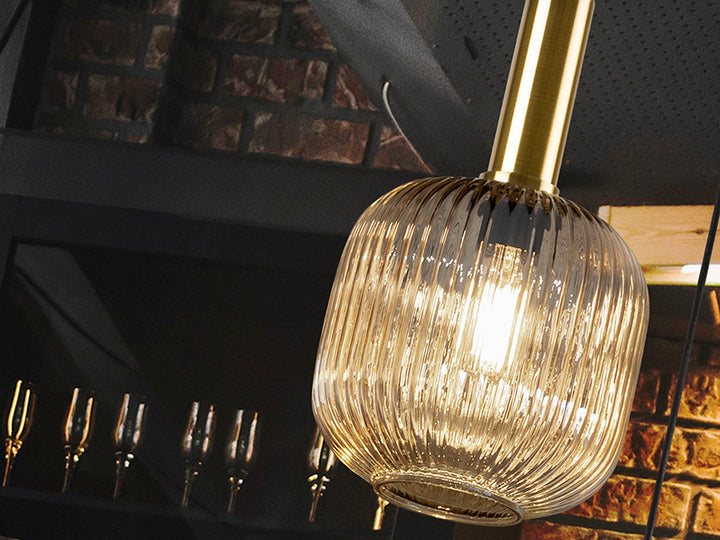 The Decorators: Pendant Schuller Norma 1 Abajur Amber