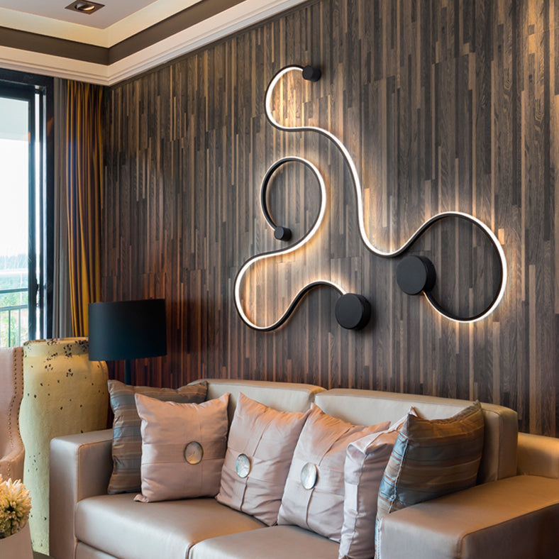 The Decorators: Aplica perete Schuller Grafos black small