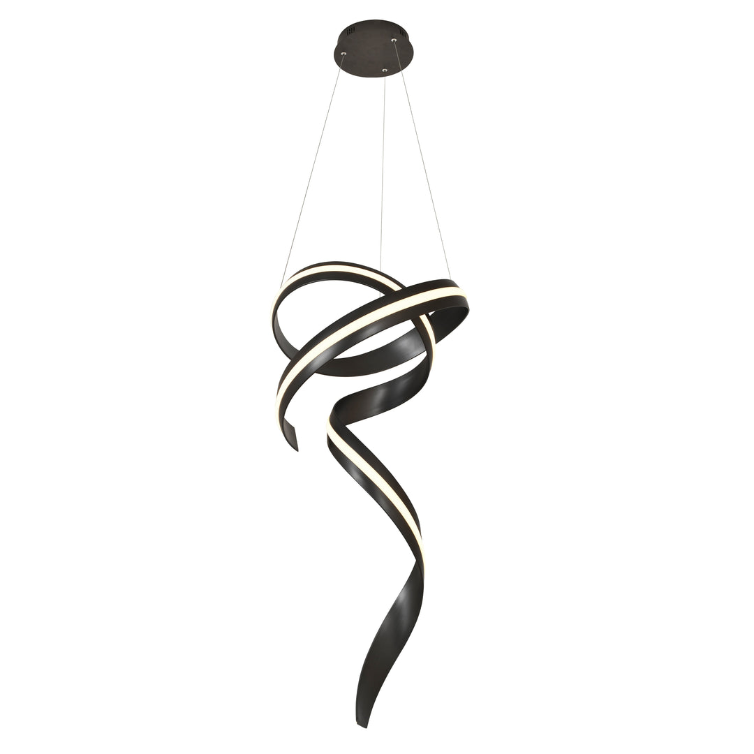 Lustra Schuller Amara verticală negru mat 120 cm LED CCT telecomandă