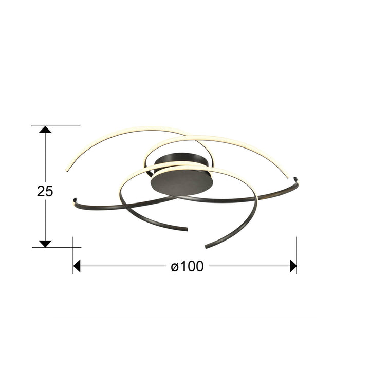 Plafoniera Schuller Cadence