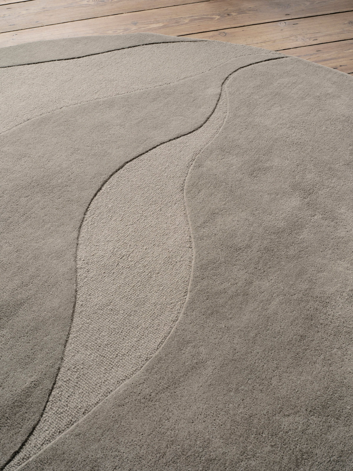 Covor BoConcept Misty Curve din lână — detaliu