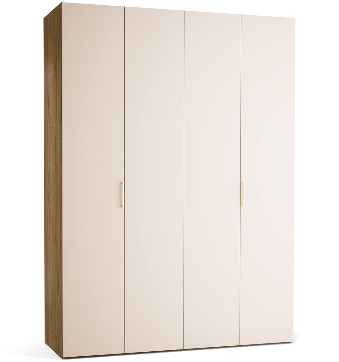 Dulap cu 4 usi bej nisip si carcasa stejar VOX Stor L 175 cm