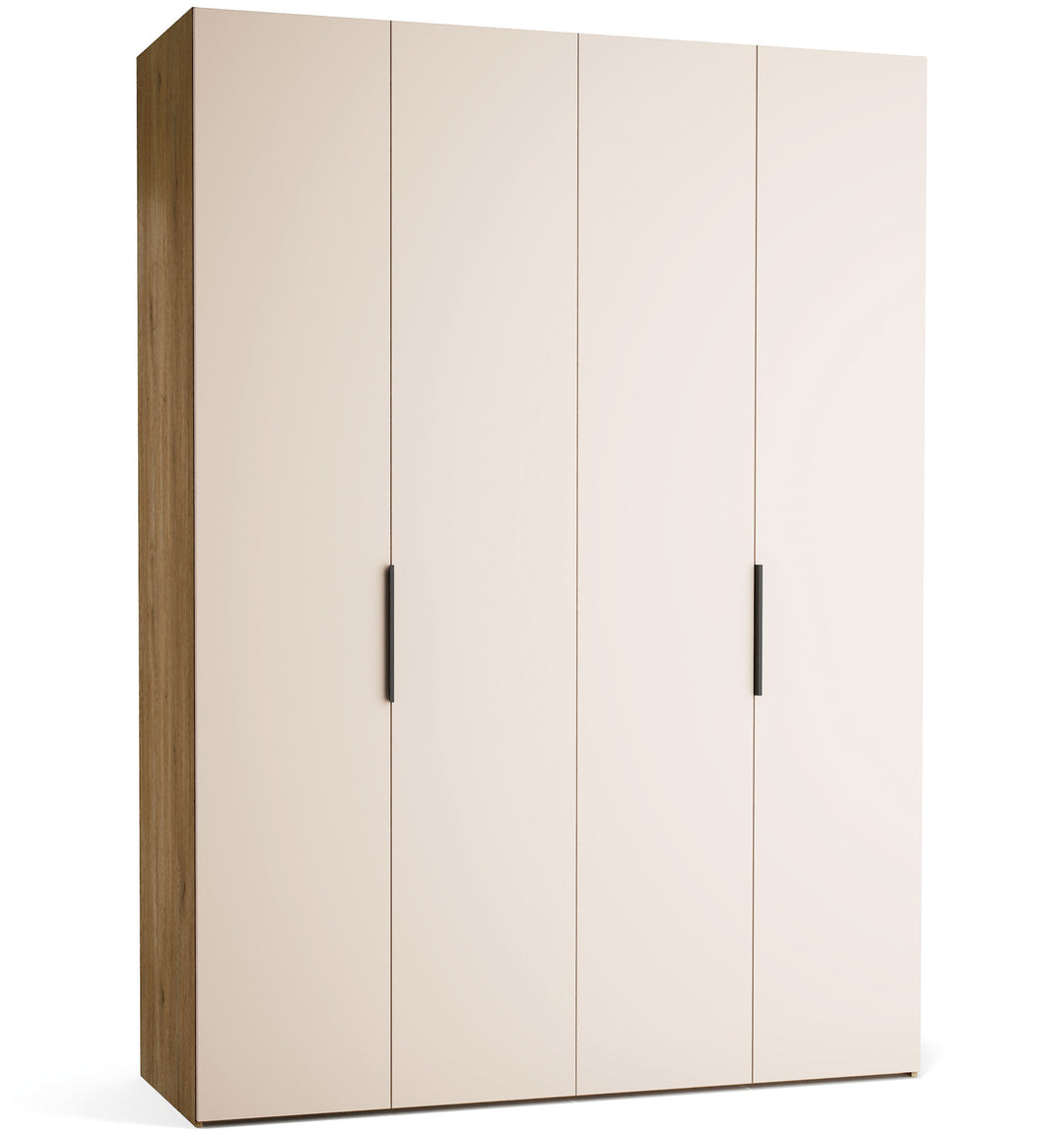 Dulap cu 4 usi bej nisip si carcasa stejar VOX Stor L 175 cm