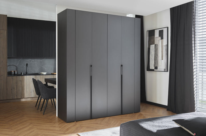 Maner metalic lung negru pentru dulap VOX Stor, 2 buc