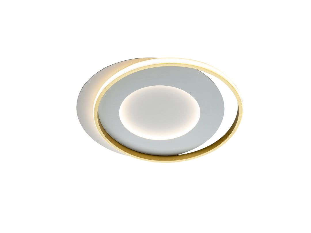 Plafoniera Schuller Limbos panou LED alb-auriu 40W