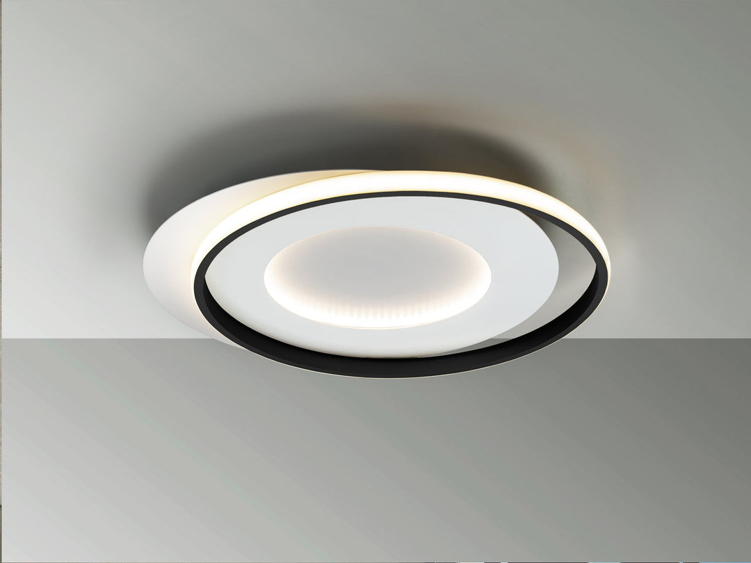 Plafoniera Schuller Limbos panou LED alb-negru 40W