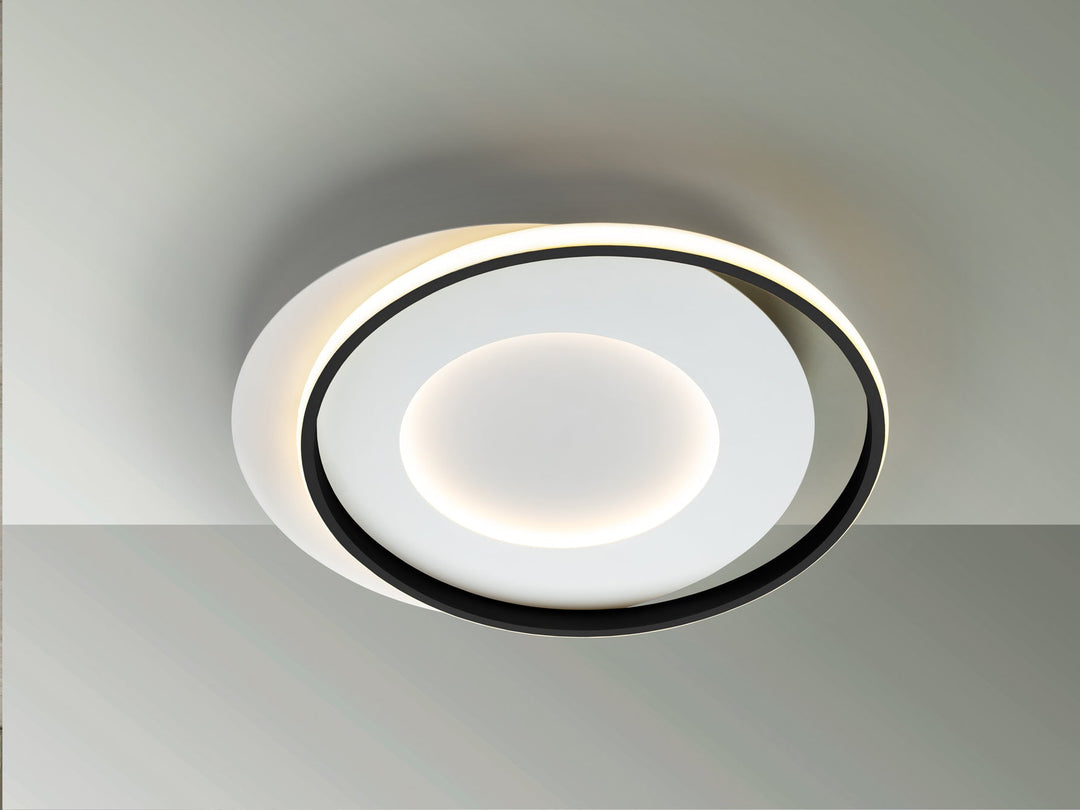 Plafoniera Schuller Limbos panou LED alb-negru 40W