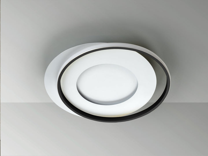 Plafoniera Schuller Limbos panou LED alb-negru 40W