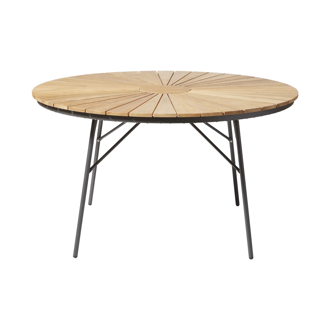 Masa dining Cinas Ellen rotunda 130 cm antracit