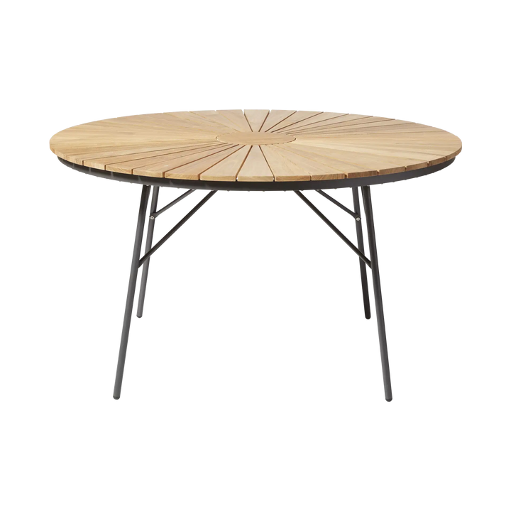 Masa dining Cinas Ellen rotunda 130 cm antracit