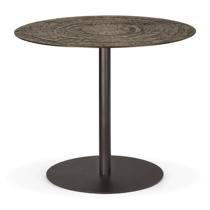 Masă dining Blend Ethnicraft cu blat Ray Whisky — 90×90×76 cm