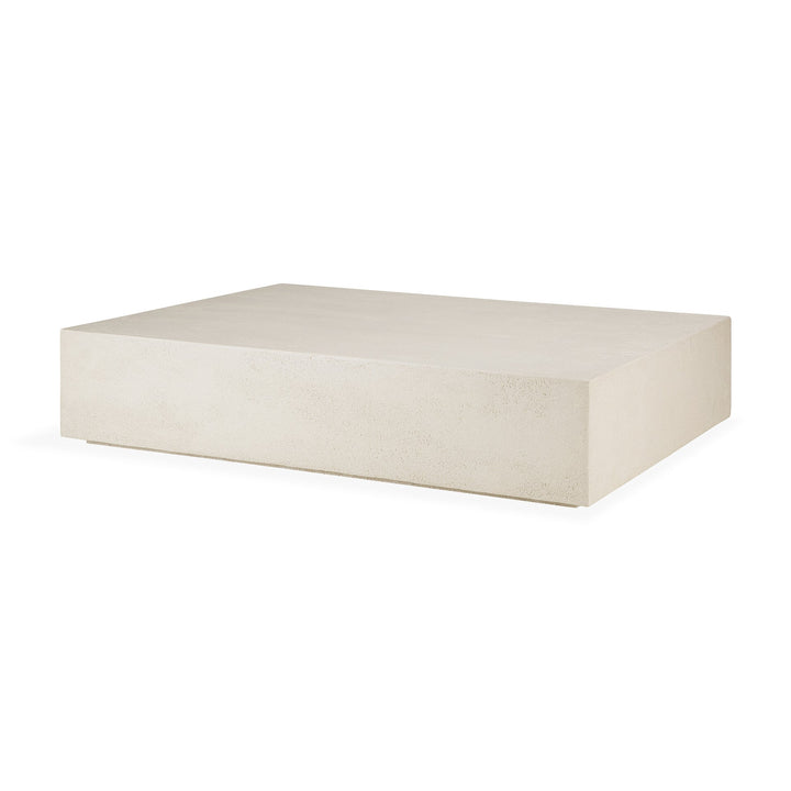 26411 Elements coffee table microcement off white side cut WEB