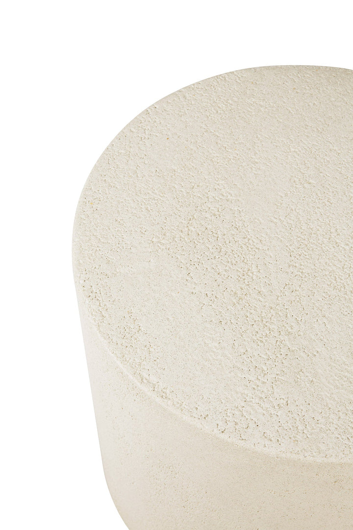 26413 Elements side table Microcement off white round det02 cut WEB