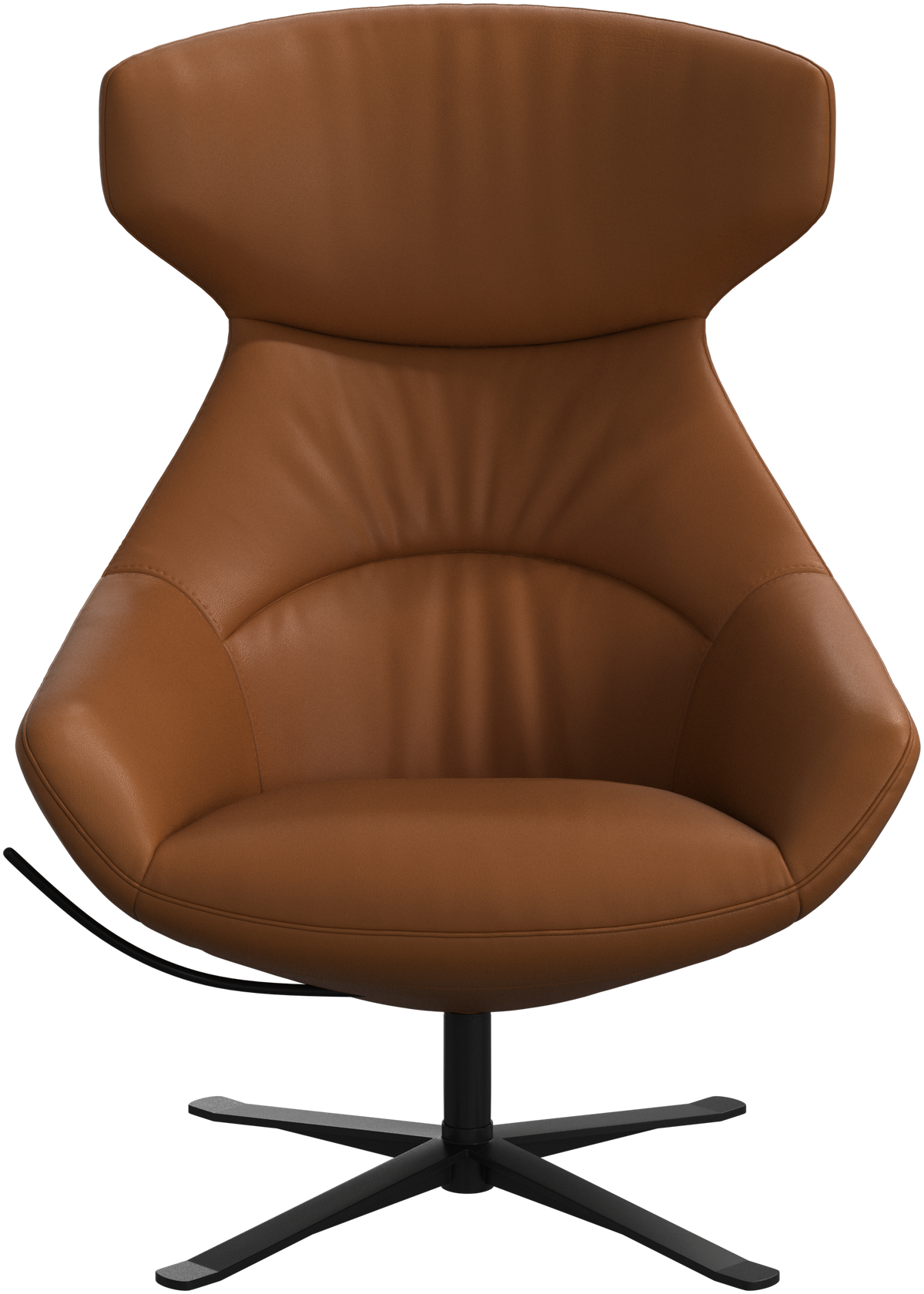 Fotoliu recliner pivotant BoConcept Porto din piele Nordic Grain caramel — detaliu