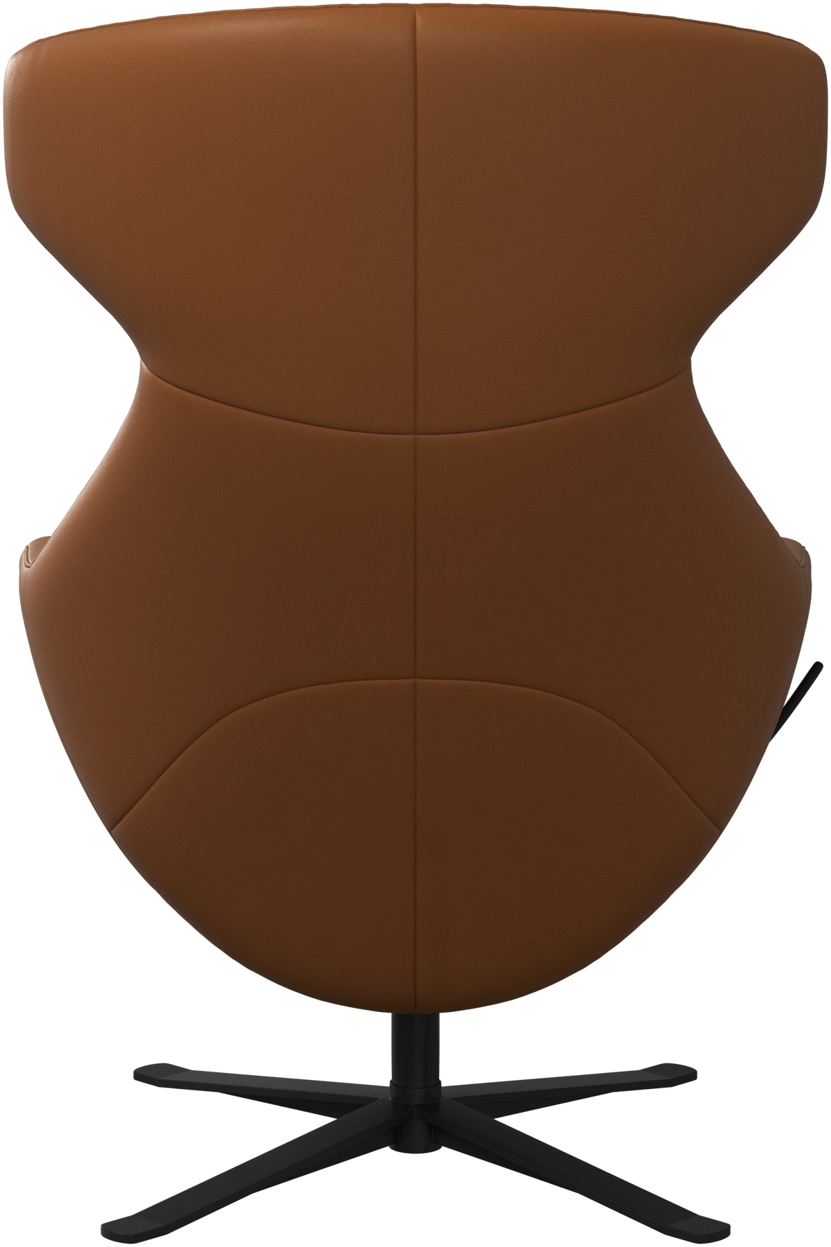 Fotoliu recliner pivotant BoConcept Porto din piele Nordic Grain caramel — detaliu