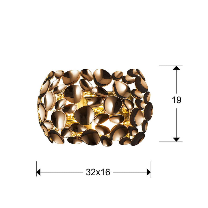 Aplica Schuller Narisa 2 lumini rose gold