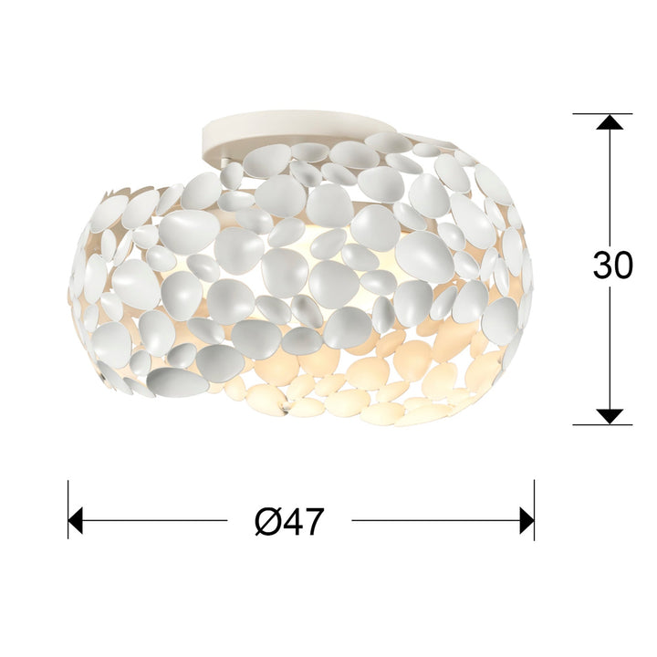 Plafoniera Schuller Narisa 5 lumini Ø47 alb mat