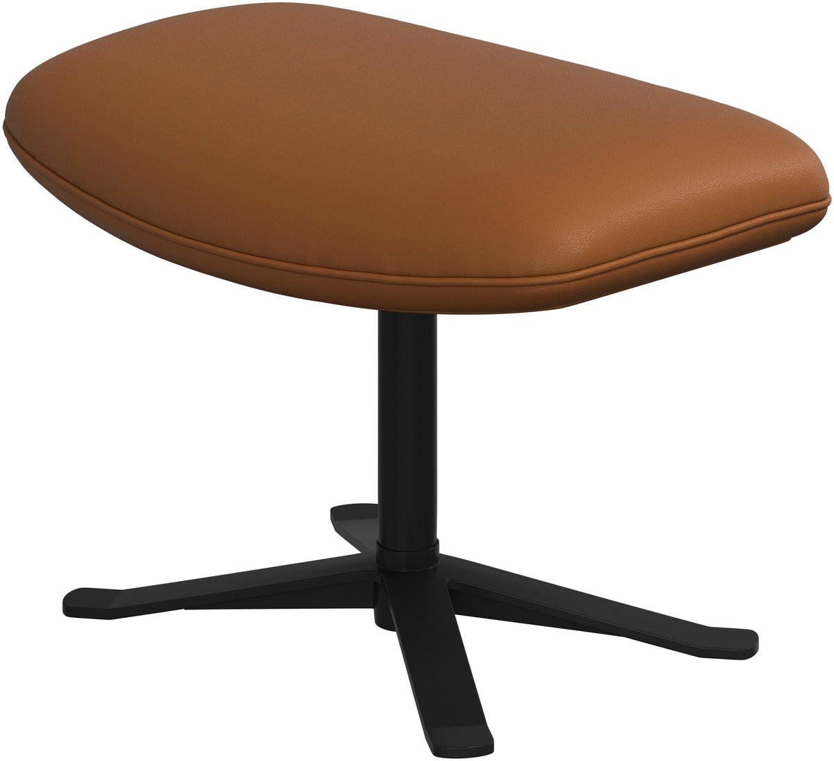Taburet BoConcept Porto din piele caramel Nordic Grain — detaliu