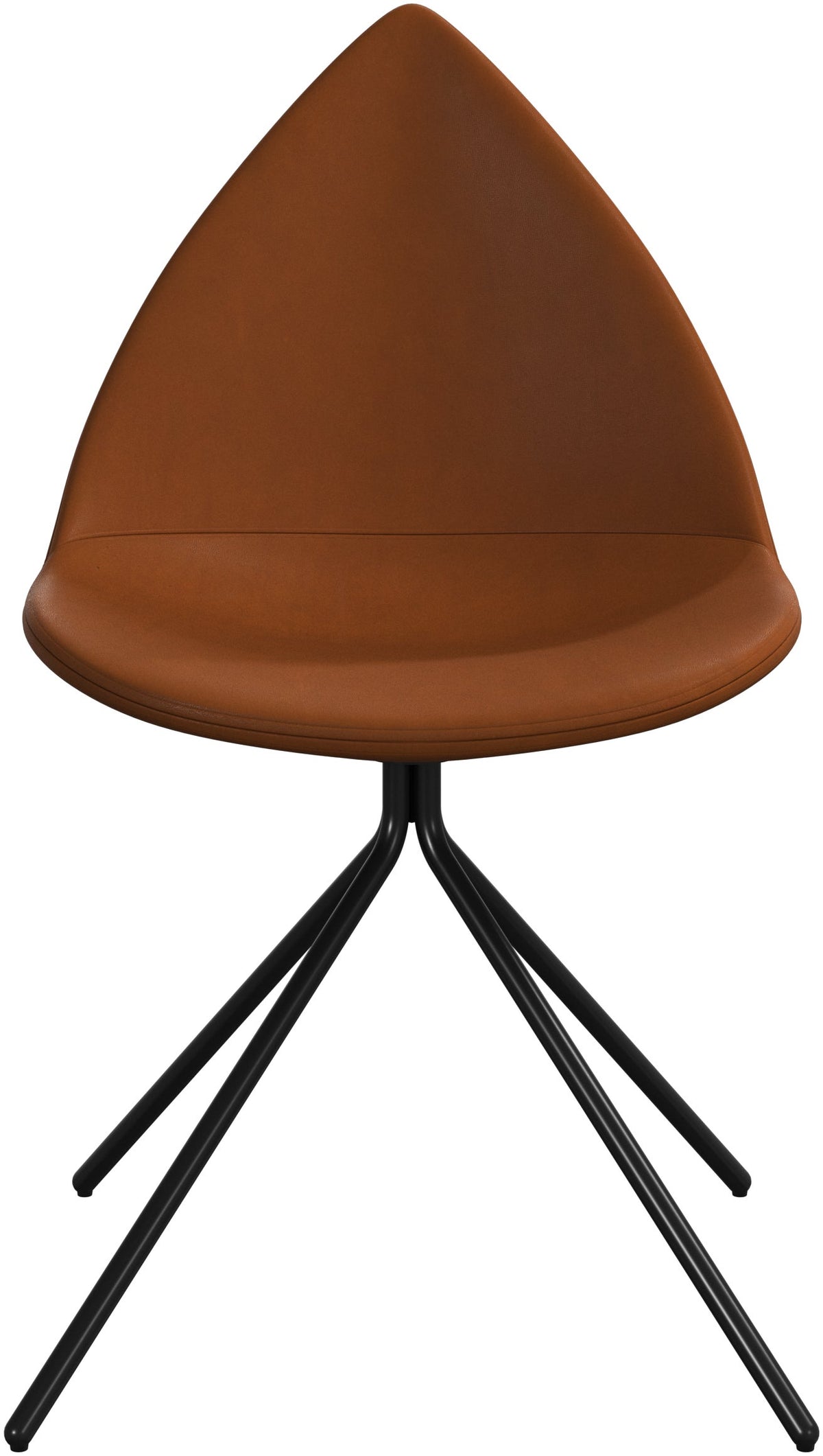 Scaun de dining BoConcept Ottawa din piele caramel Nordic Vintage — detaliu