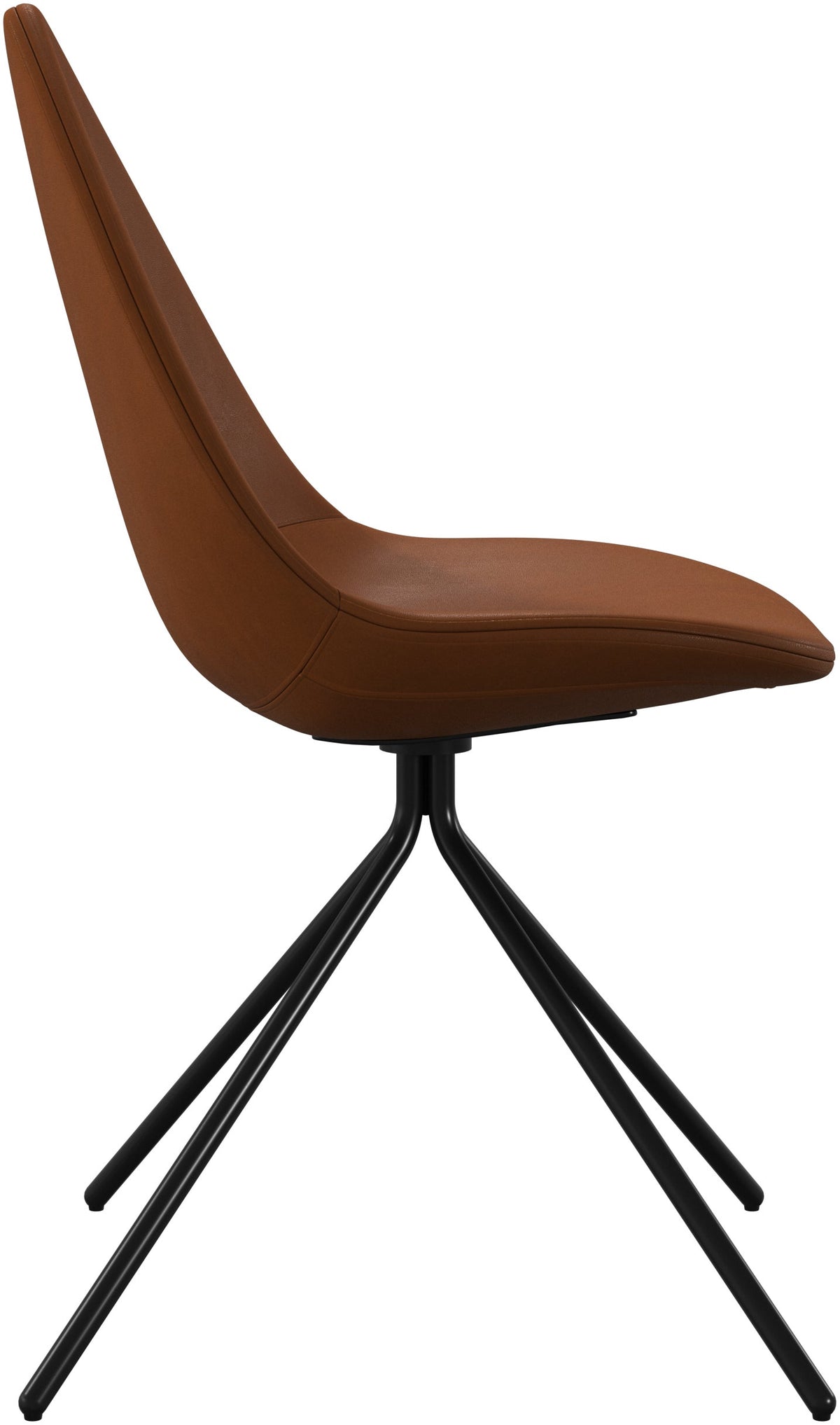 Scaun de dining BoConcept Ottawa din piele caramel Nordic Vintage — detaliu