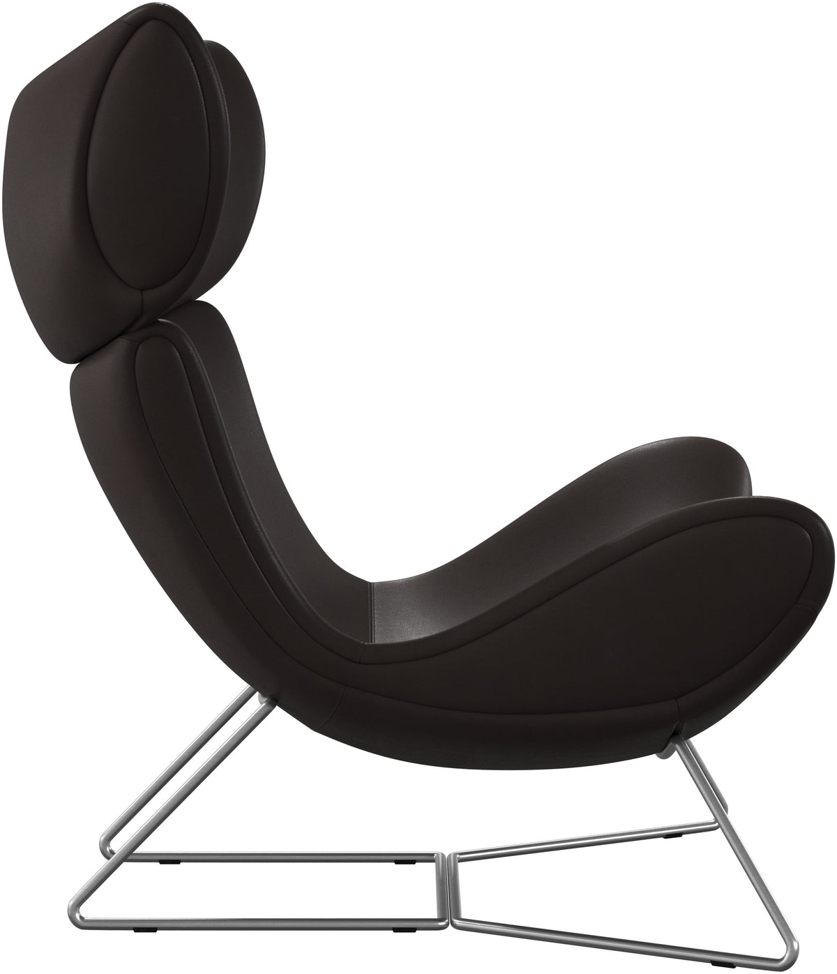 Fotoliu BoConcept Imola, piele maro inchis — detaliu