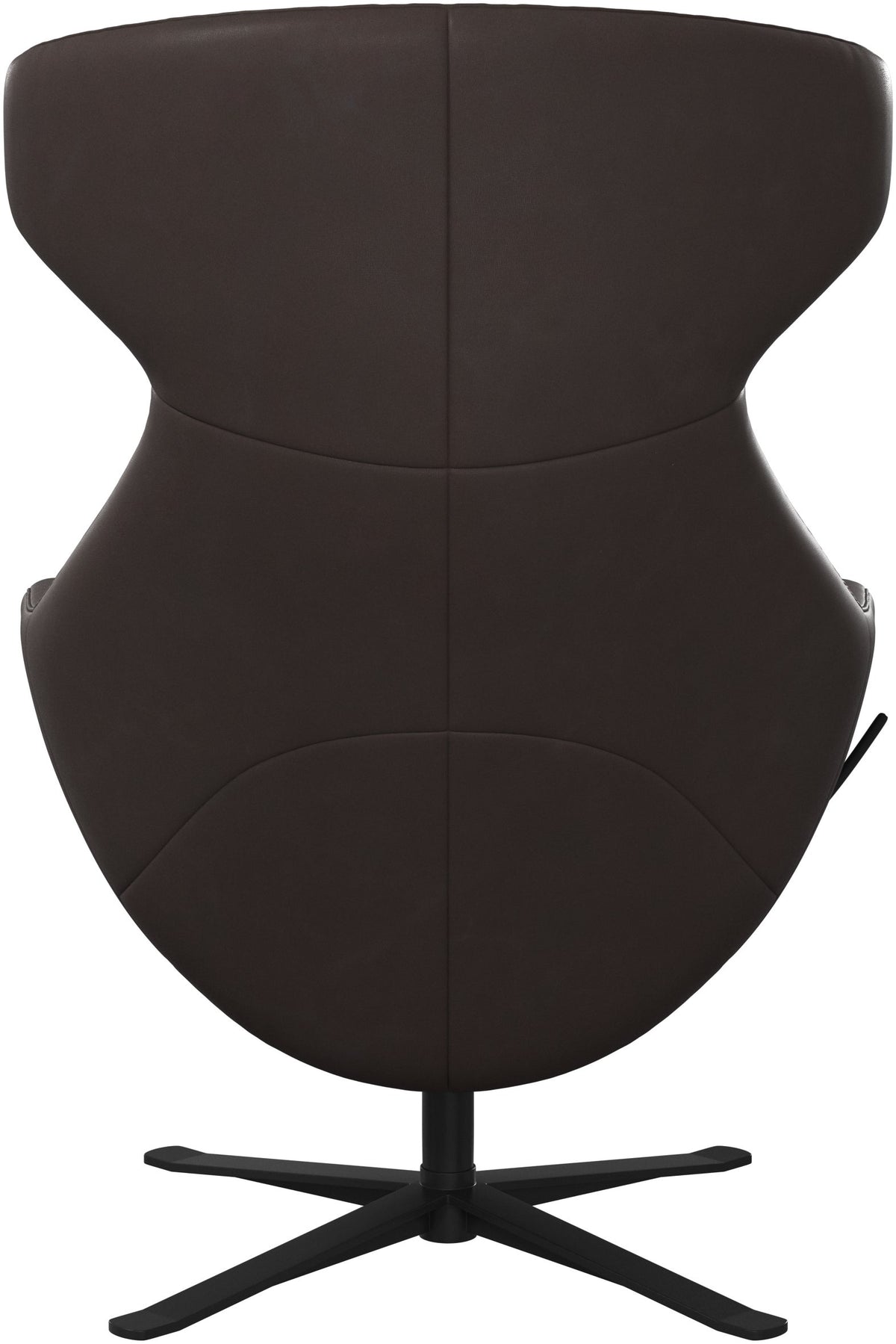 Fotoliu recliner BoConcept Porto pivotant, piele maro inchis — detaliu