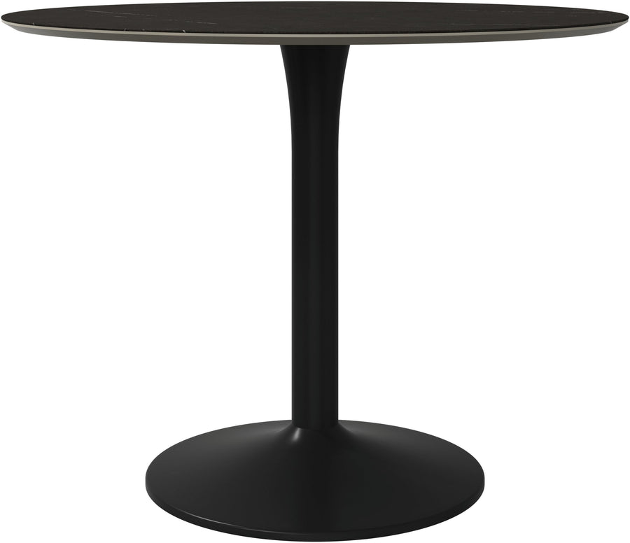 Masă de dining rotundă BoConcept New York, ceramică cu aspect de marmură — vedere de ansamblu