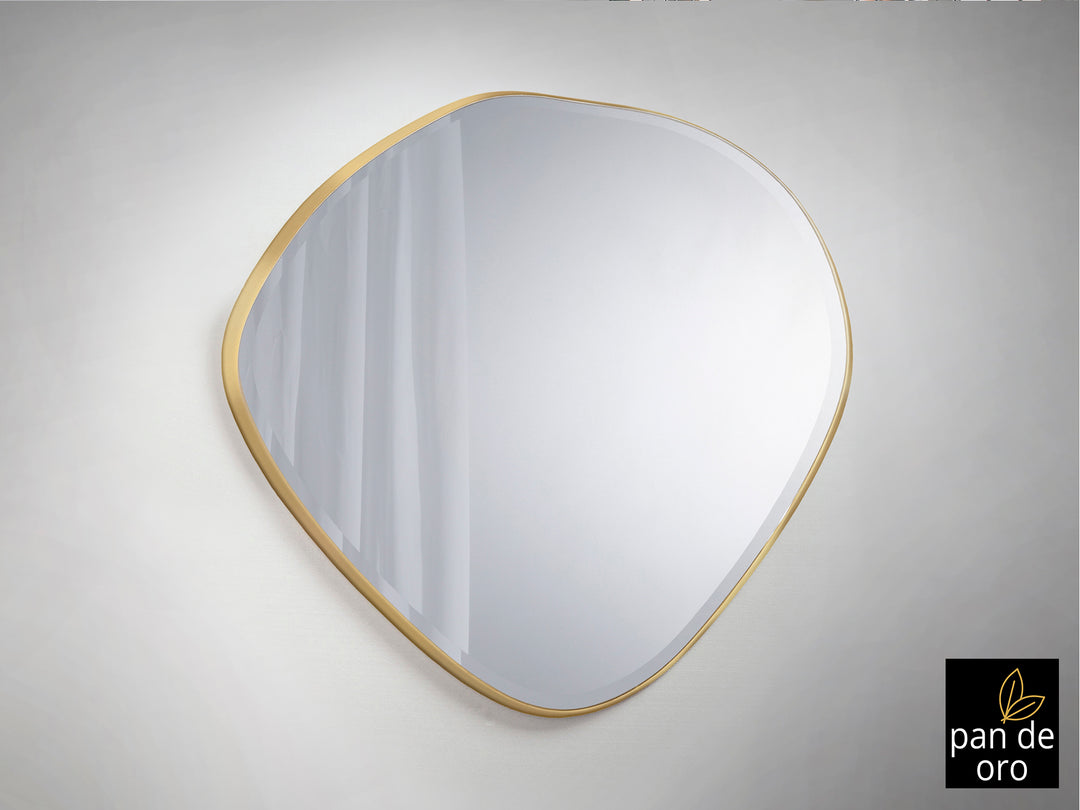 Oglinda Schuller Mimo Large 114x110 foița aur oval neregulat