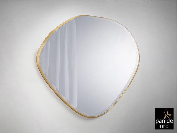 Oglinda Schuller Mimo Large 114x110 foița aur oval neregulat