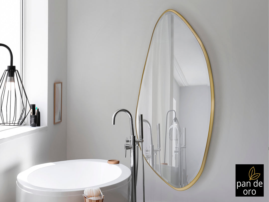 Oglinda Schuller Mimo XL 170x80 foița aur oval neregulat