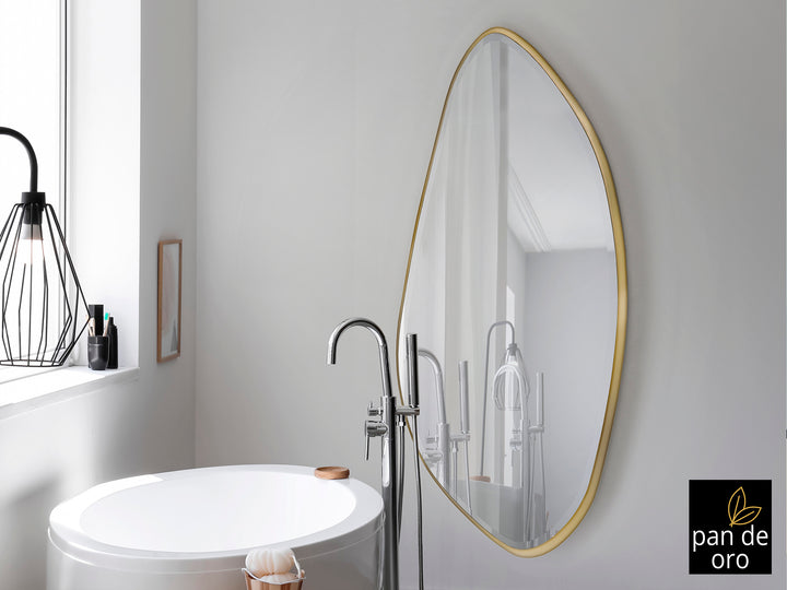 Oglinda Schuller Mimo XL 170x80 foița aur oval neregulat