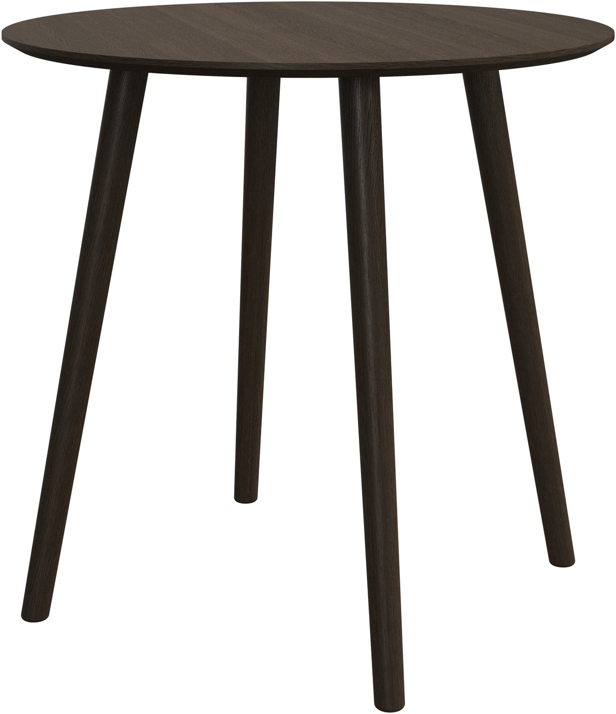 Masa dining BoConcept Bornholm Ø80 cm stejar inchis — detaliu
