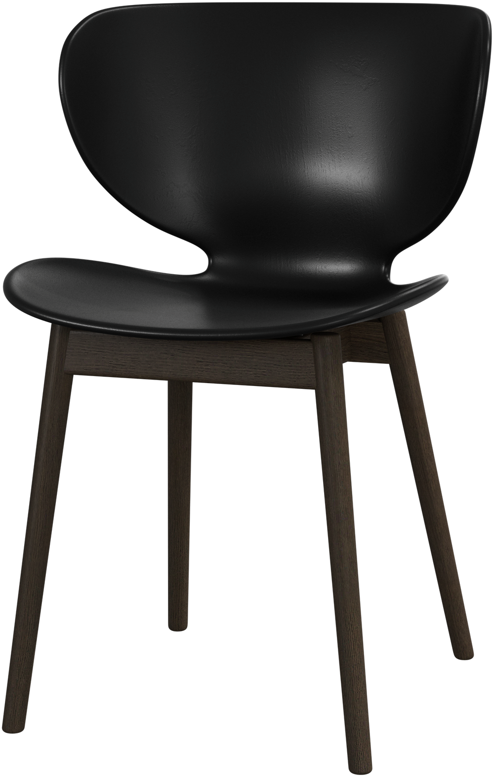 Scaun de dining BoConcept Hamilton negru, stejar închis — detaliu
