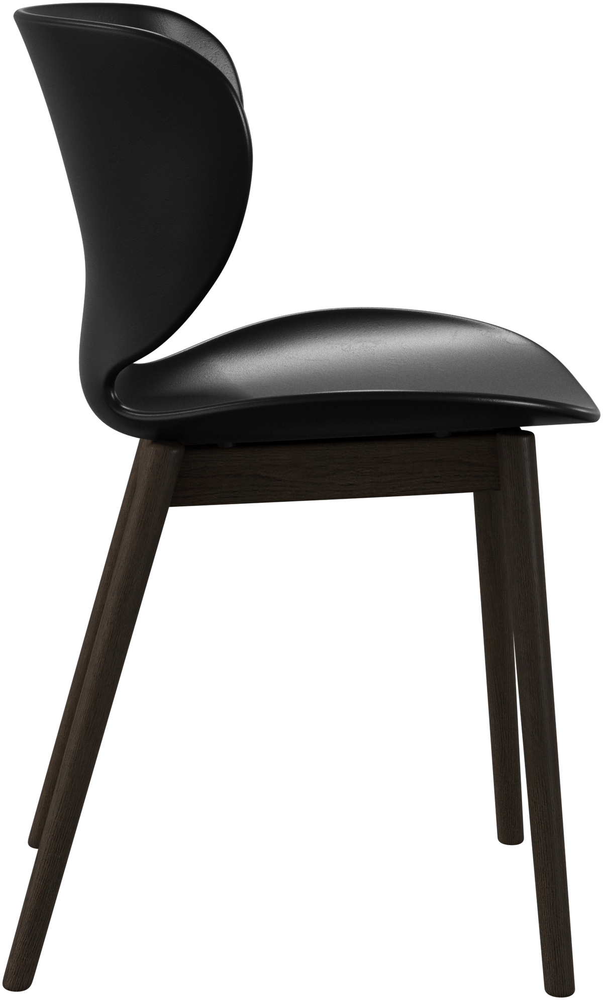 Scaun de dining BoConcept Hamilton negru, stejar închis — detaliu