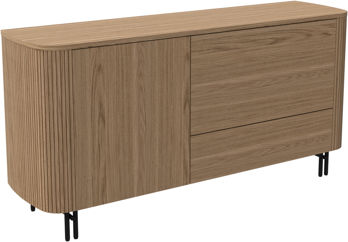 Bufet BoConcept Santiago 150 cm cu usa rabatabila, stejar natural — detaliu